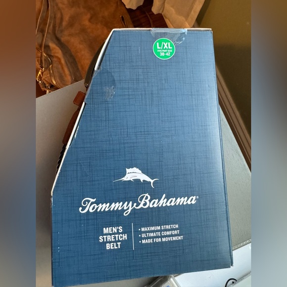 Men’s Brand New Tommy Bahama Two-Tone Stretch Webbed Belt - Picture 3 of 3